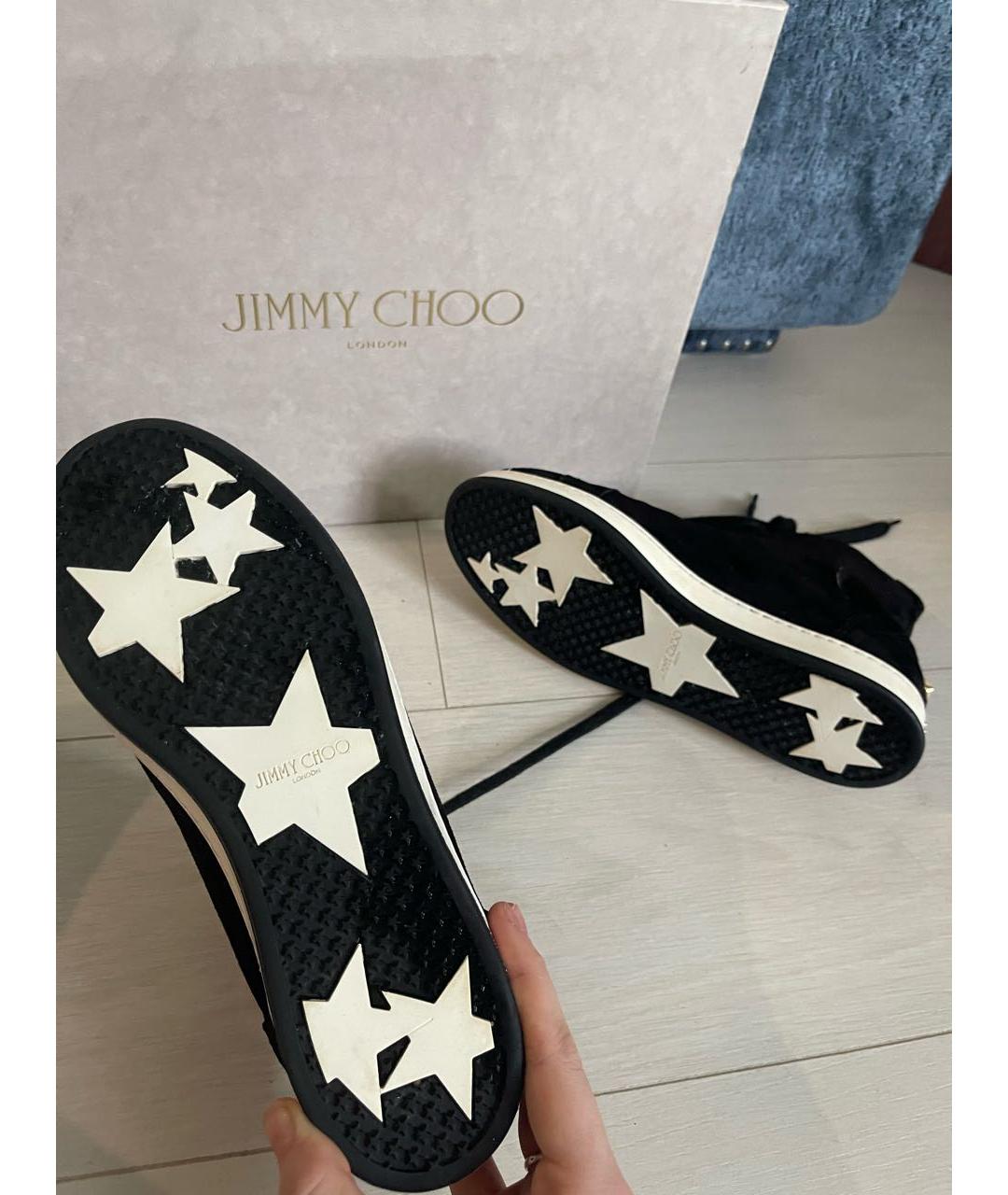 JIMMY CHOO Черные кеды, фото 4