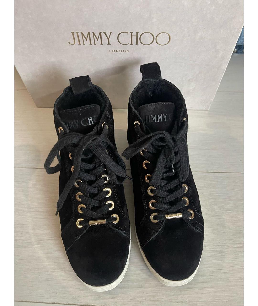 JIMMY CHOO Черные кеды, фото 2