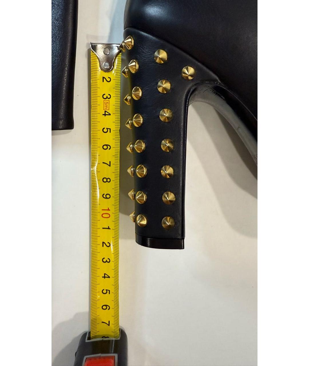 GUCCI Черные кожаные сапоги, фото 6