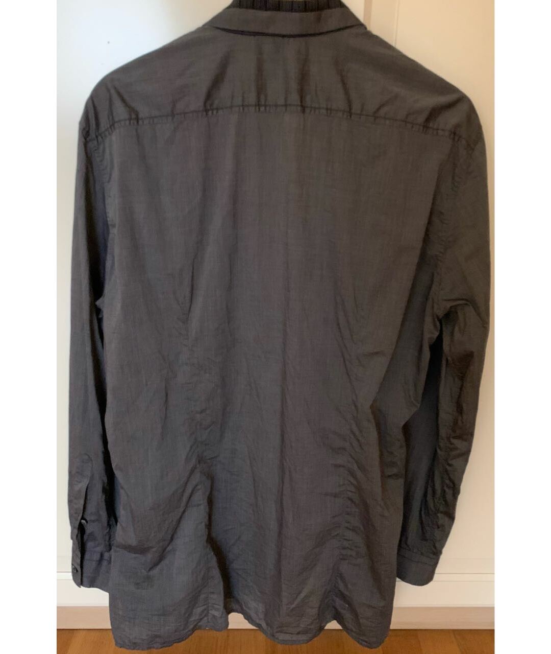 CORTIGIANI Черная хлопковая кэжуал рубашка, фото 2