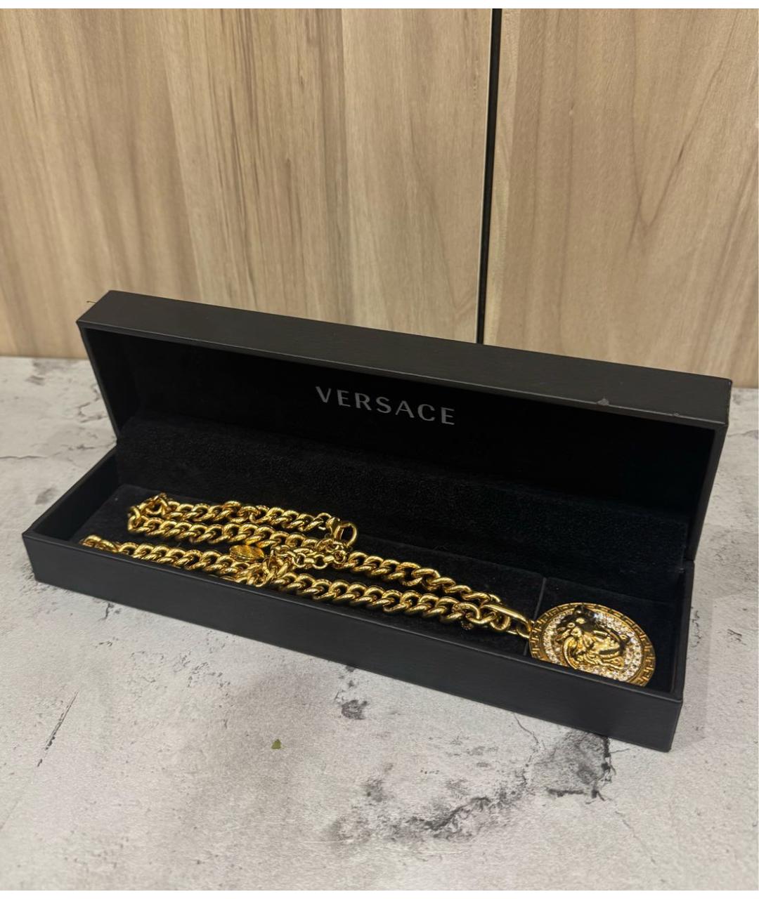 VERSACE Золотая металлическая цепочка, фото 3