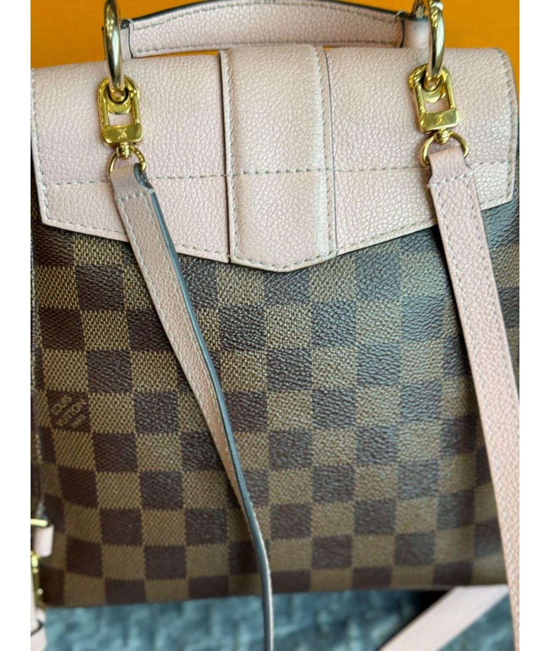 LOUIS VUITTON Коричневый кожаный рюкзак, фото 2
