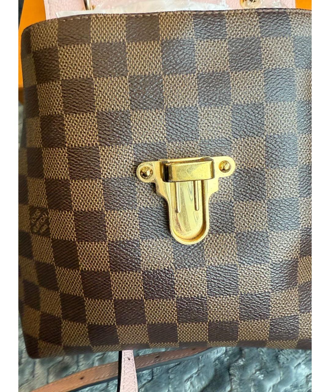 LOUIS VUITTON Коричневый кожаный рюкзак, фото 7