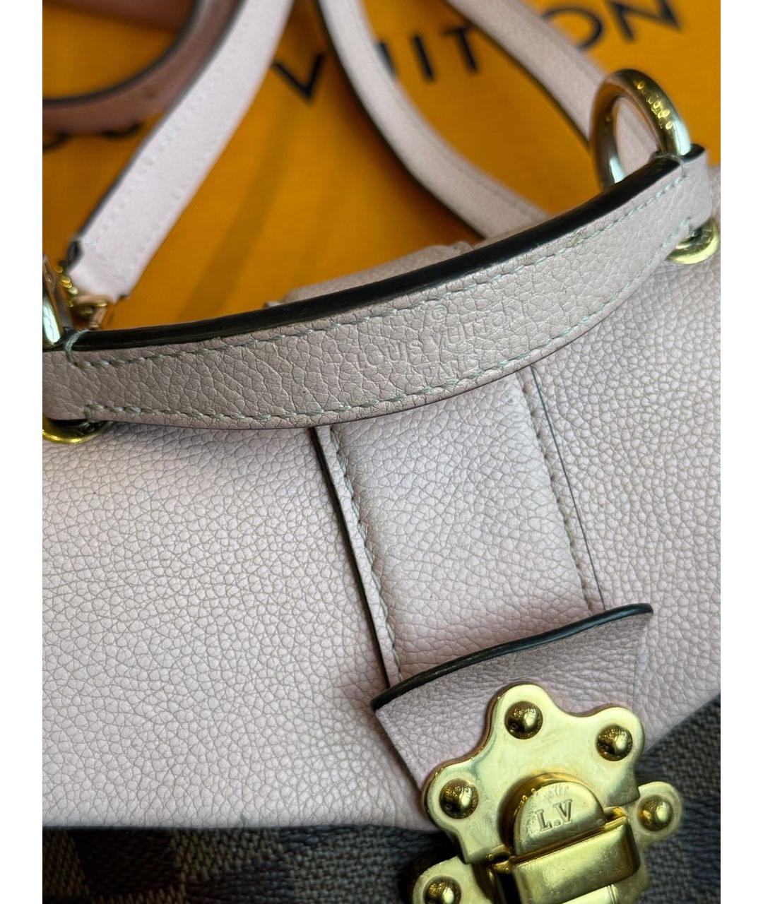 LOUIS VUITTON Коричневый кожаный рюкзак, фото 4