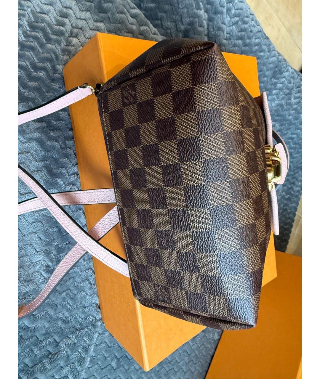 LOUIS VUITTON Коричневый кожаный рюкзак, фото 6
