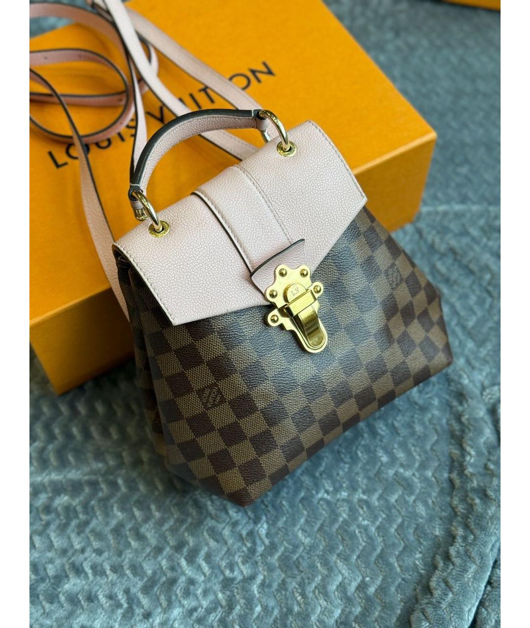 LOUIS VUITTON Коричневый кожаный рюкзак, фото 9