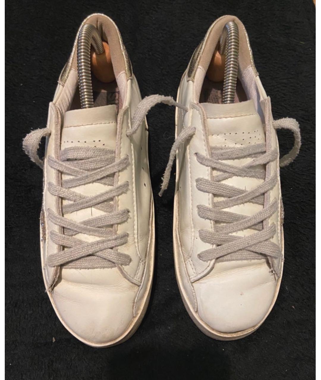 GOLDEN GOOSE DELUXE BRAND Белые кожаные кеды, фото 6