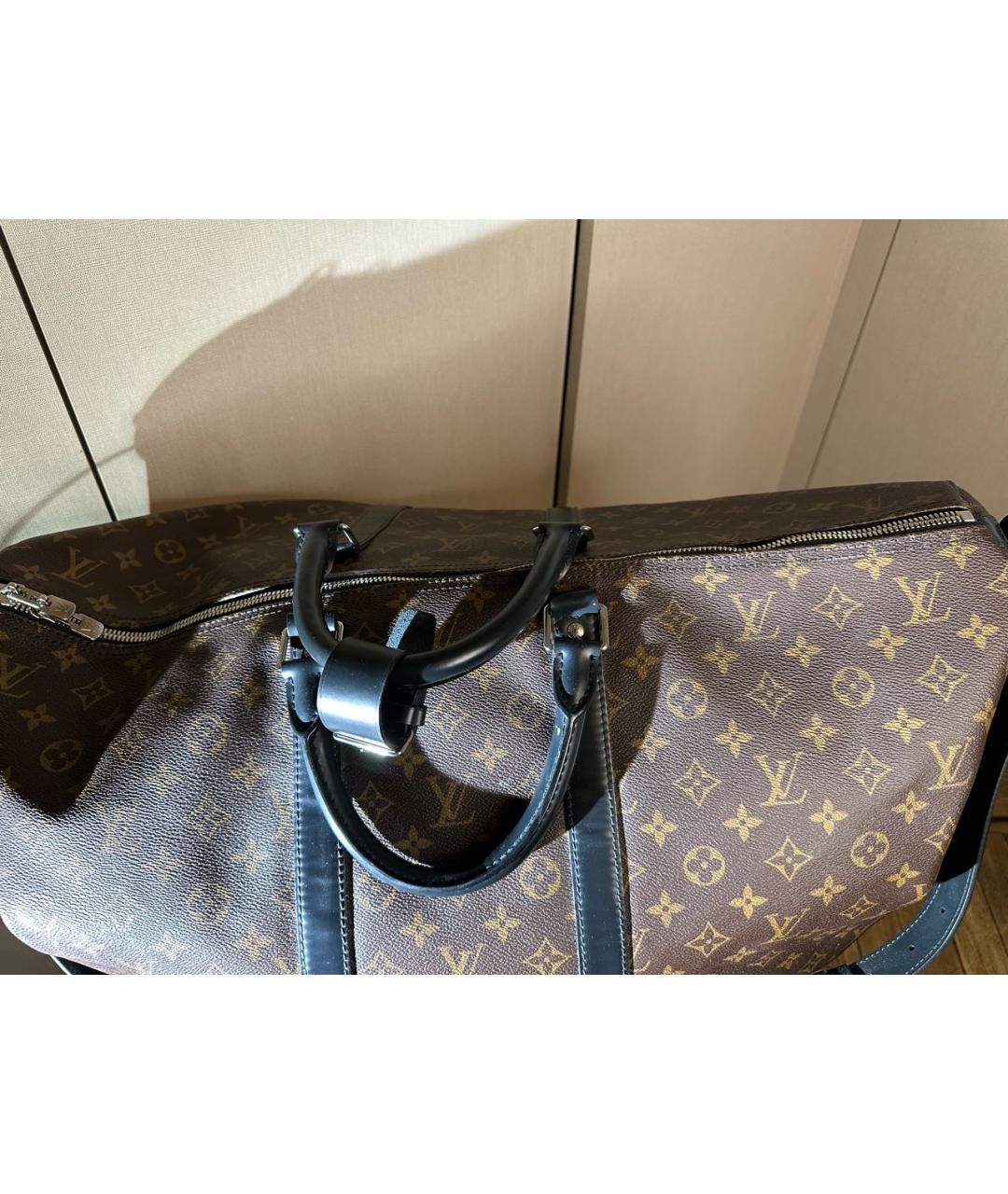 LOUIS VUITTON Коричневая дорожная/спортивная сумка, фото 3