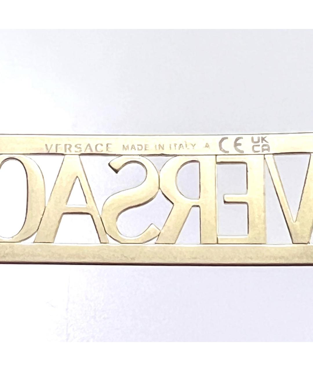 VERSACE Черные пластиковые солнцезащитные очки, фото 7