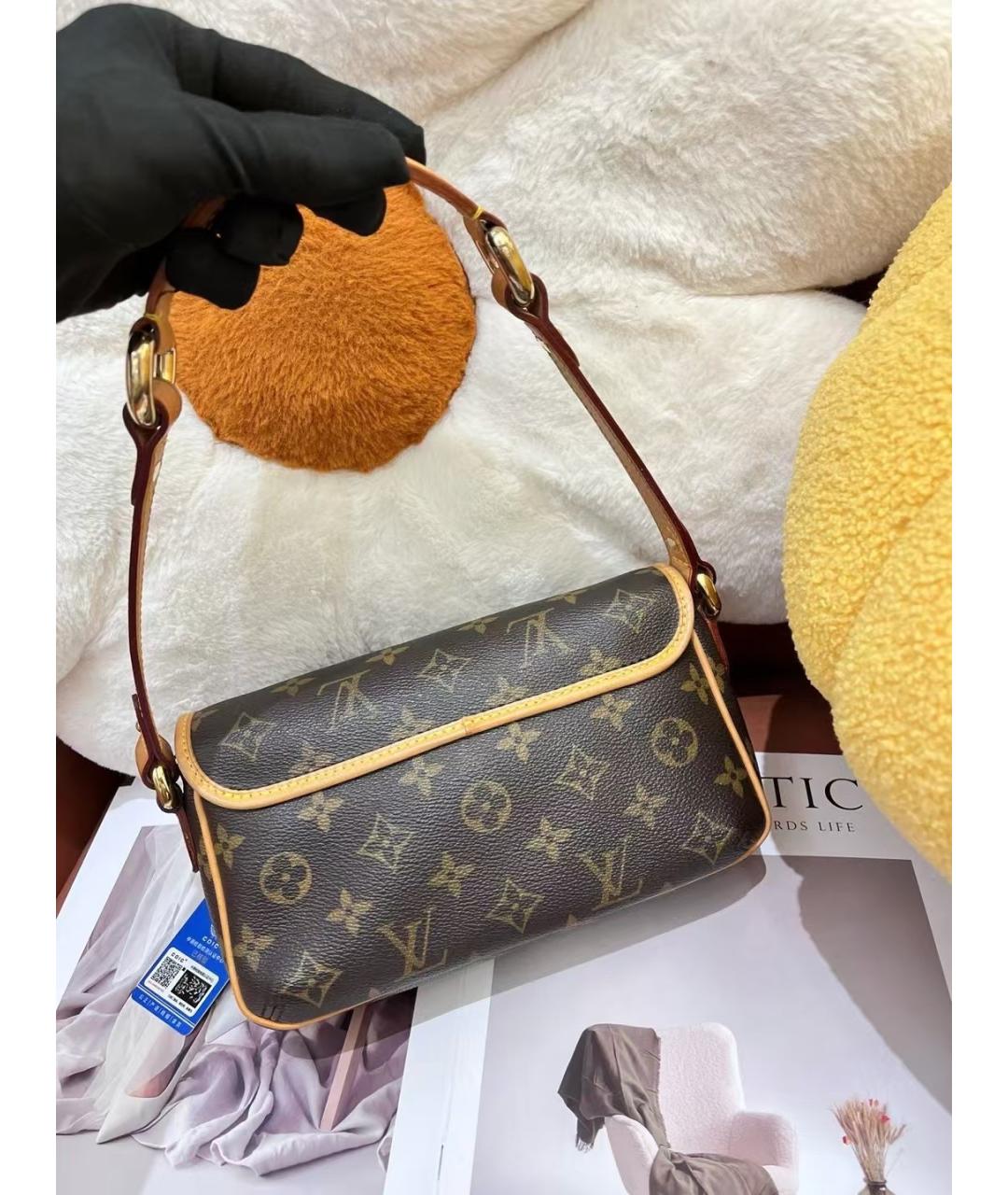 LOUIS VUITTON Коричневая сумка через плечо из искусственной кожи, фото 2