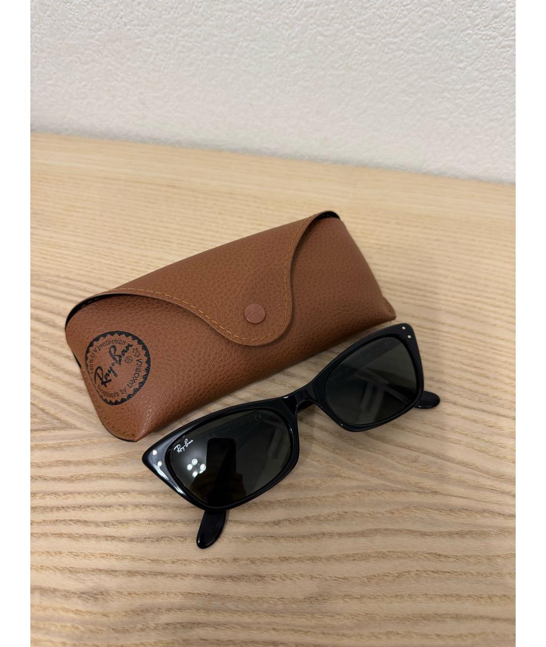 RAY BAN Черные солнцезащитные очки, фото 4