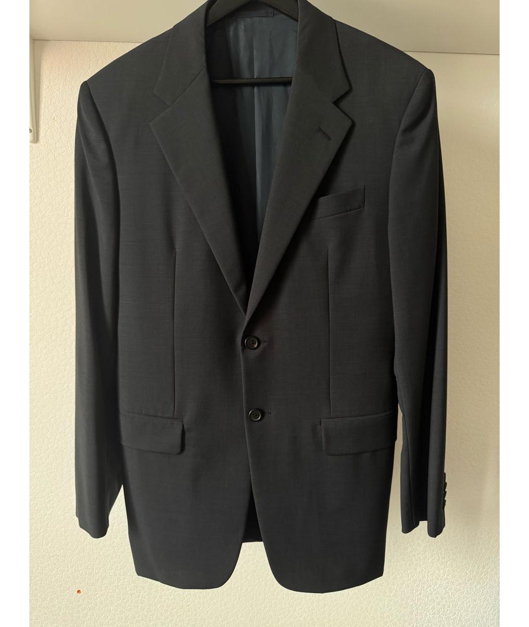 PRADA Серый шерстяной пиджак, фото 5