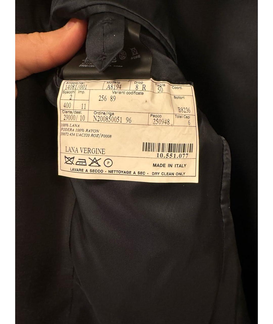 PRADA Серый шерстяной пиджак, фото 4