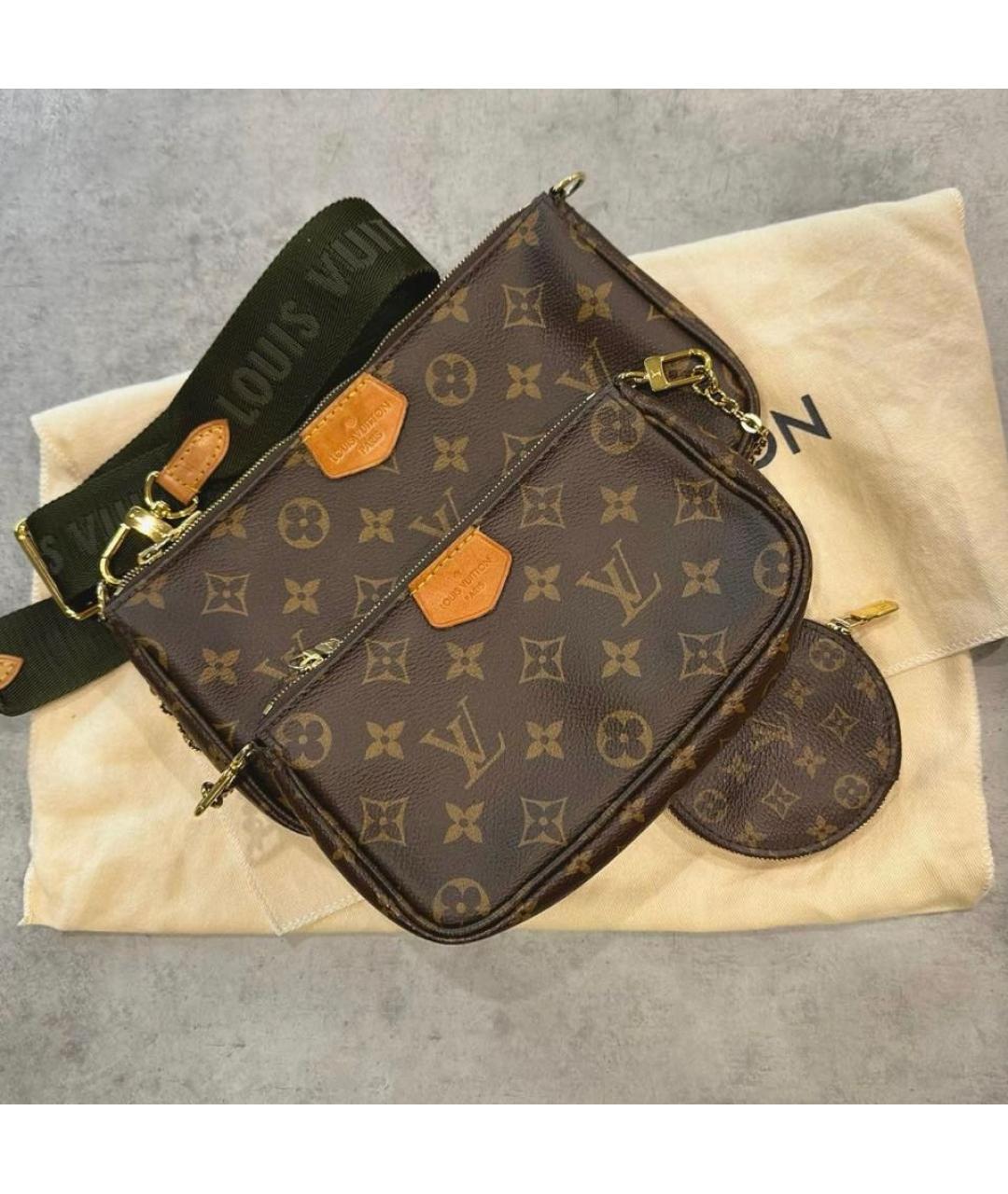 LOUIS VUITTON Коричневая сумка через плечо, фото 9