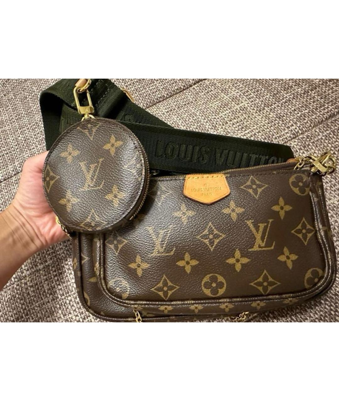 LOUIS VUITTON Коричневая сумка через плечо, фото 2