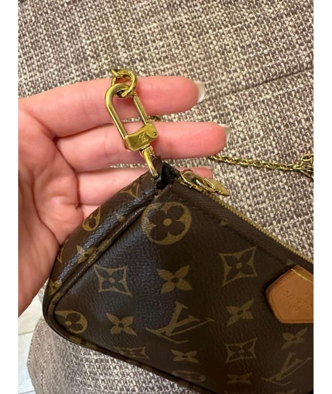 LOUIS VUITTON Коричневая сумка через плечо, фото 6