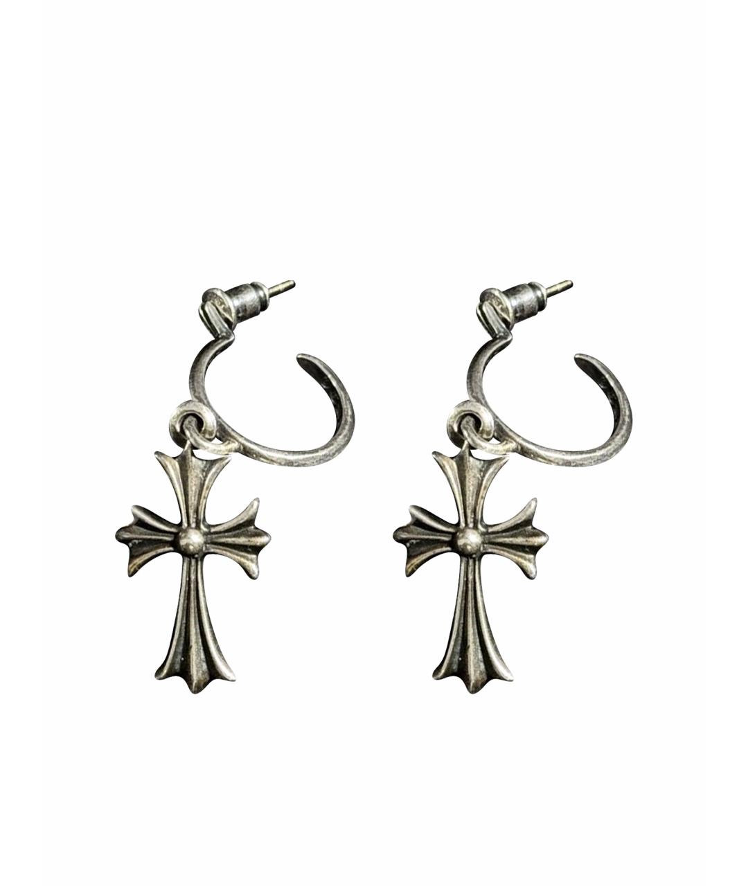 CHROME HEARTS Серебряные серебряные серьги, фото 1