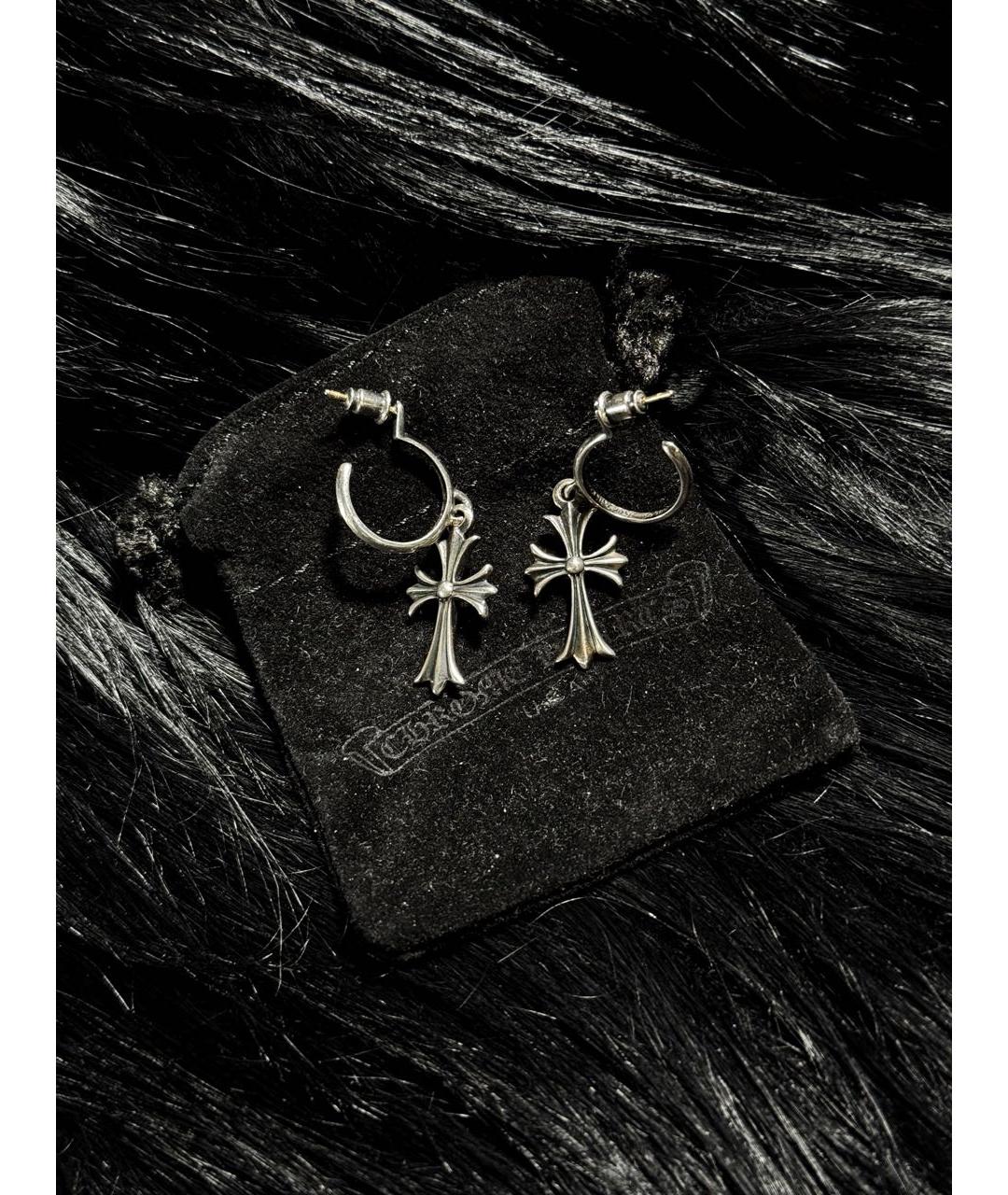 CHROME HEARTS Серебряные серебряные серьги, фото 4