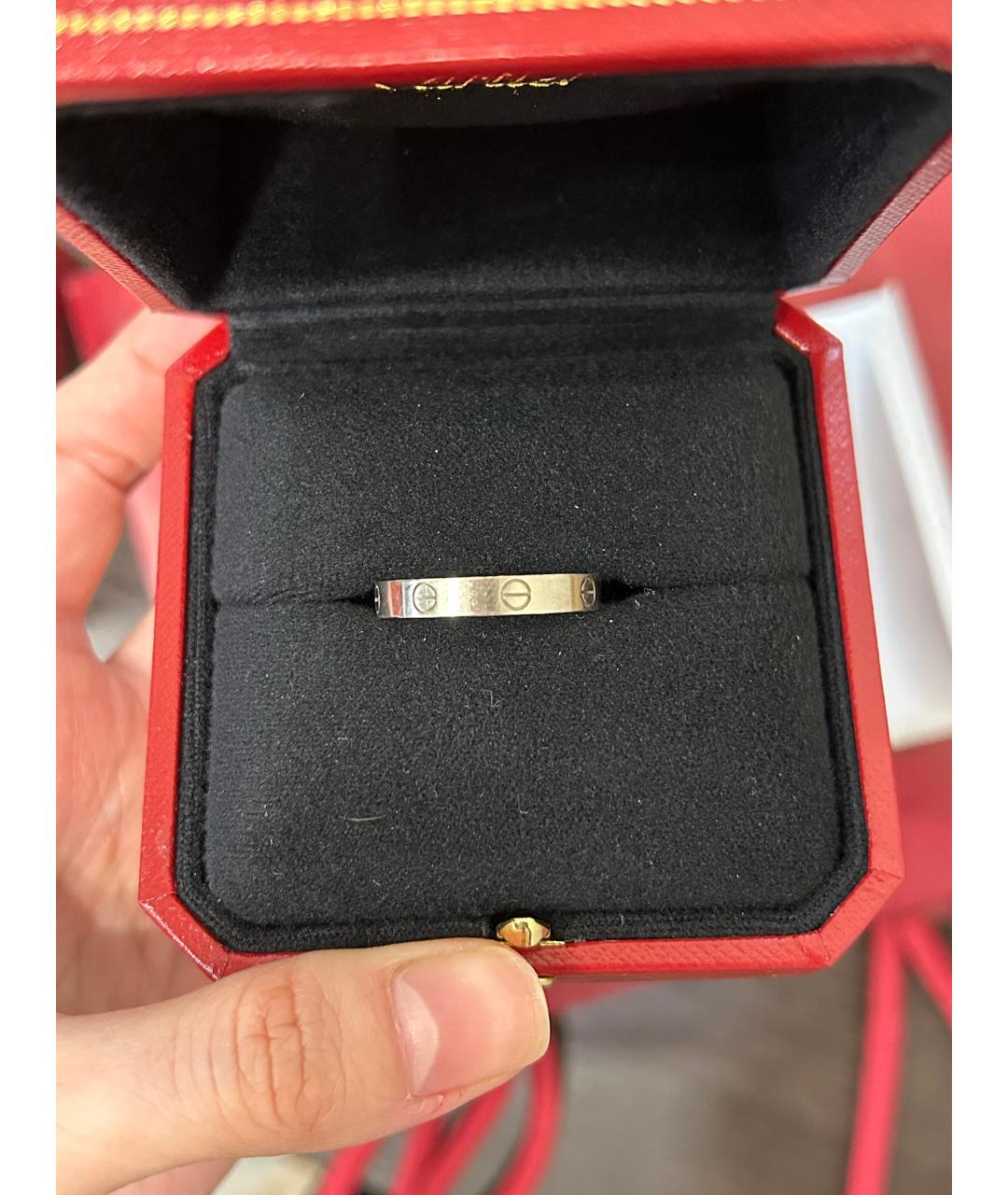 CARTIER Серебряное платиновое кольцо, фото 3