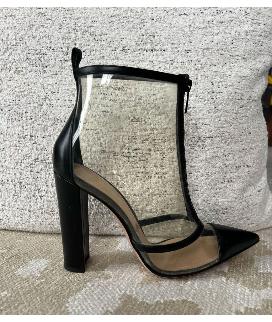 GIANVITO ROSSI Черные кожаные ботильоны, фото 6