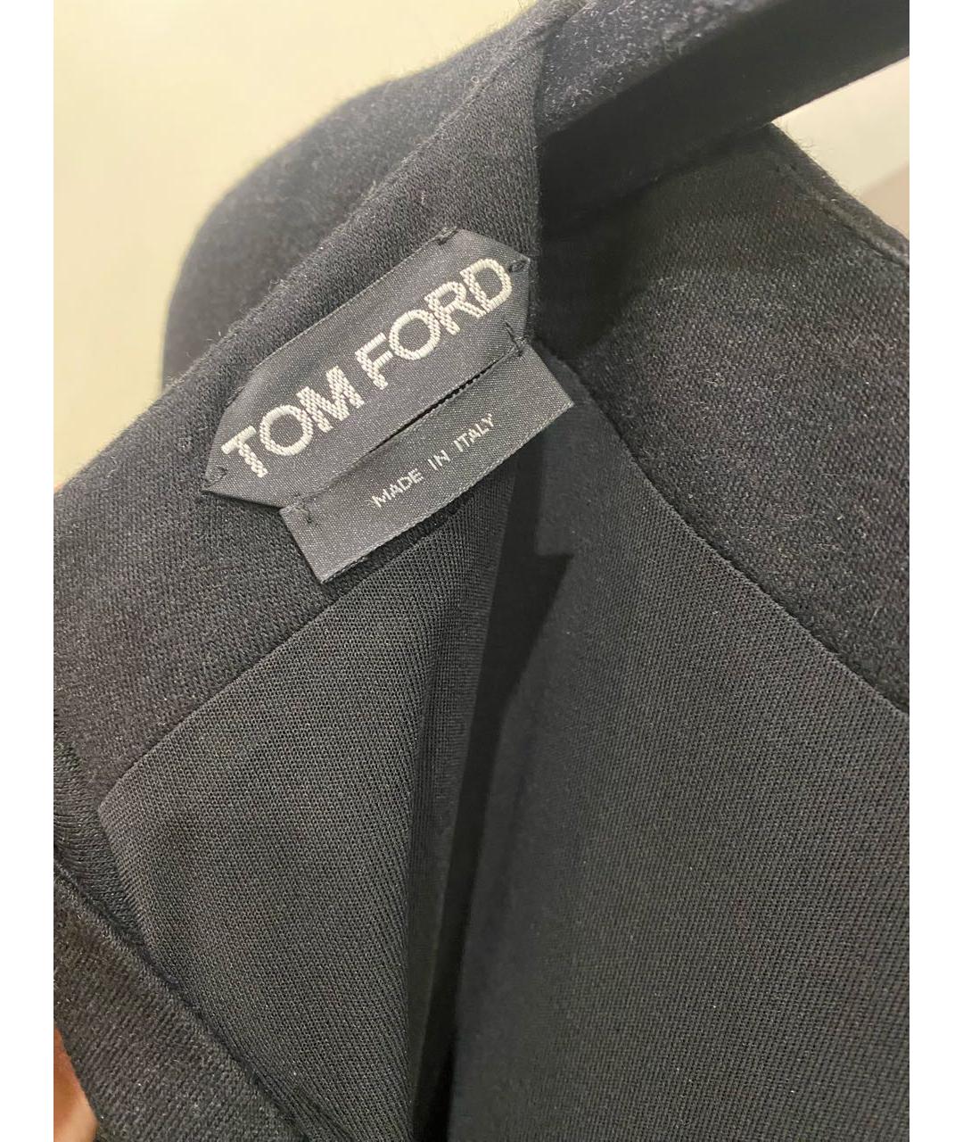 TOM FORD Черное вискозное коктейльное платье, фото 3