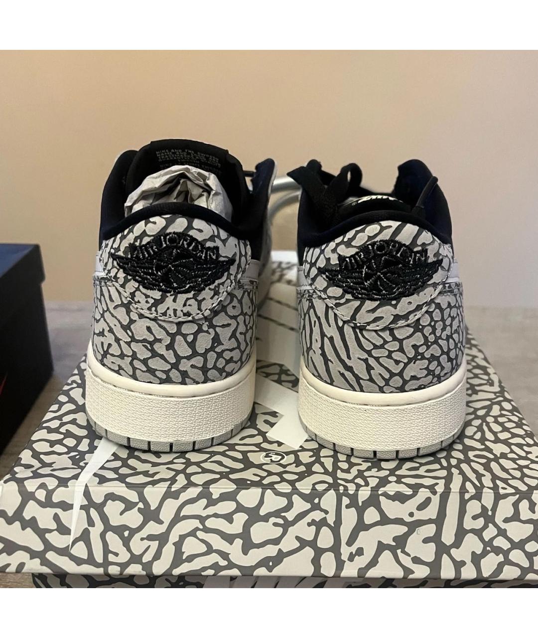 JORDAN Черные кроссовки из искусственной кожи, фото 3