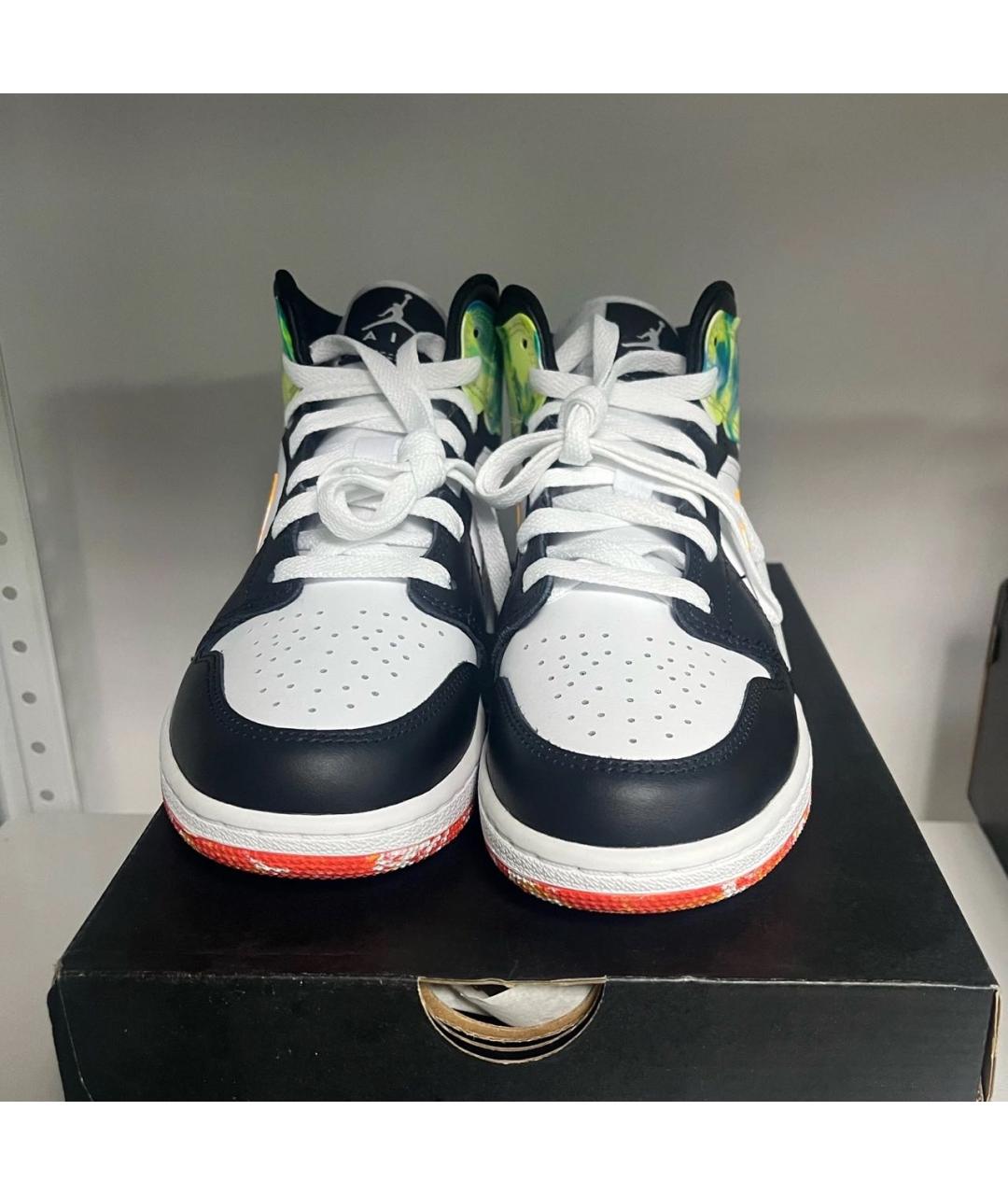 JORDAN Черные кроссовки из искусственной кожи, фото 3