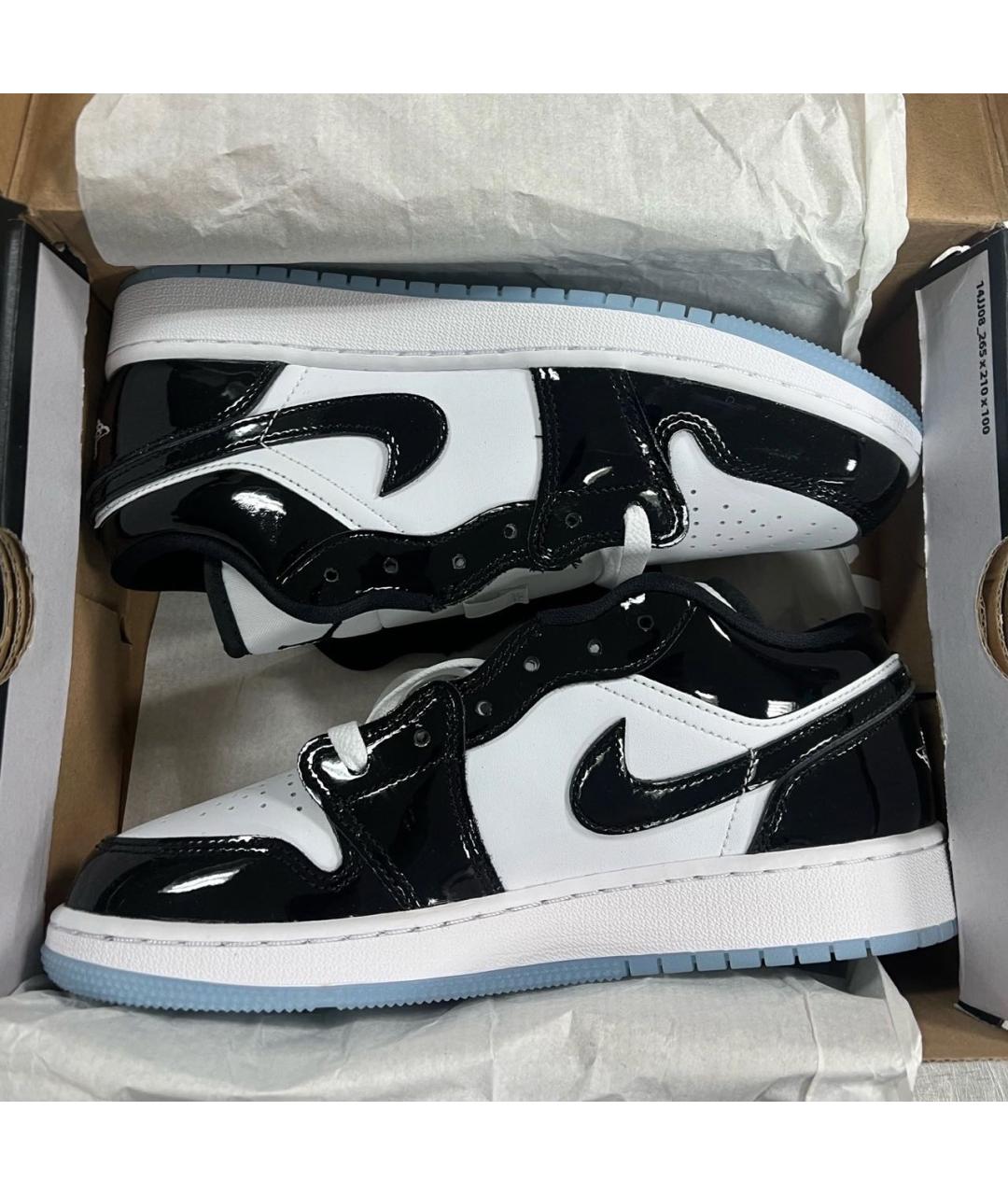 JORDAN Черные кроссовки из лакированной кожи, фото 4