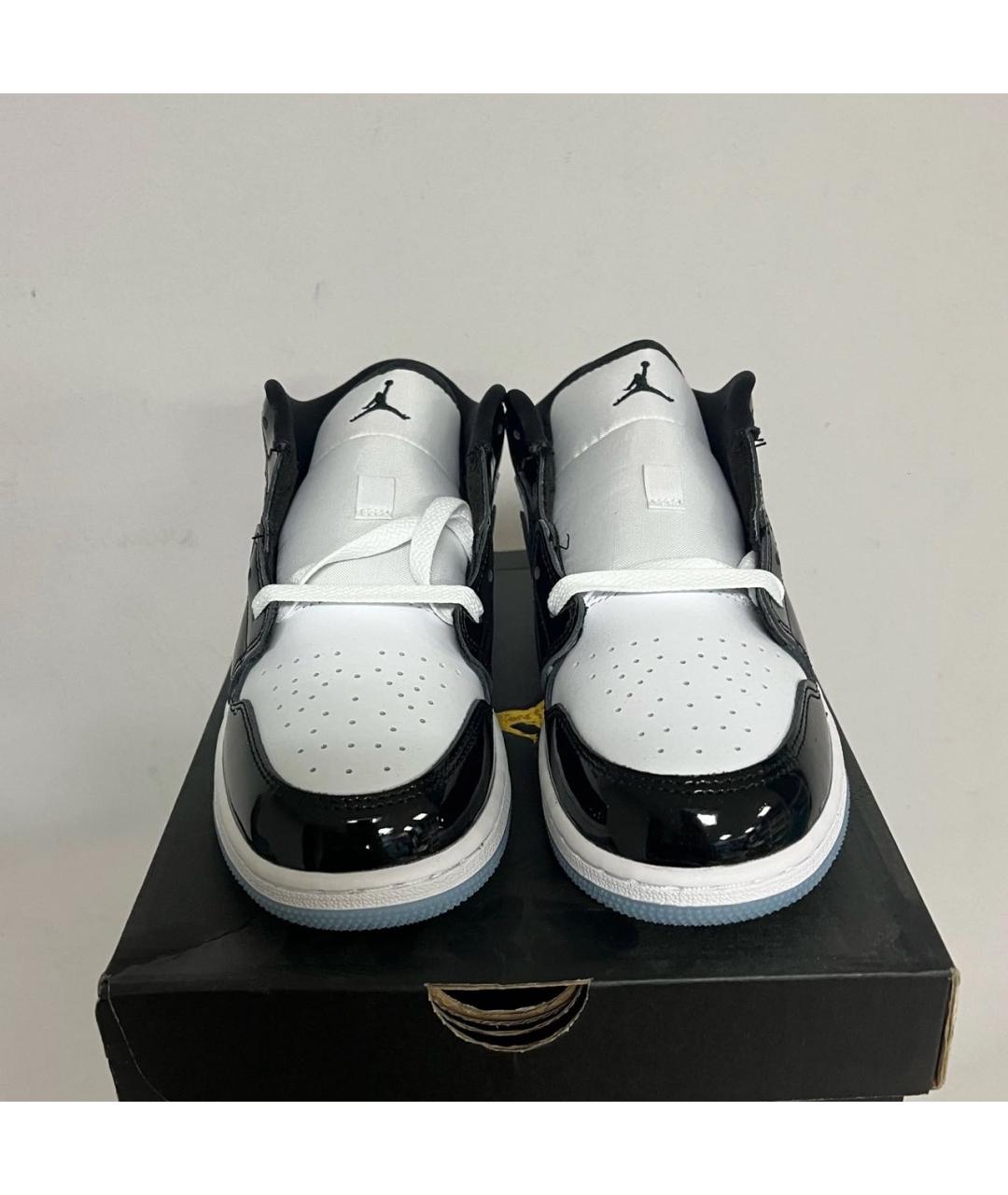 JORDAN Черные кроссовки из лакированной кожи, фото 2