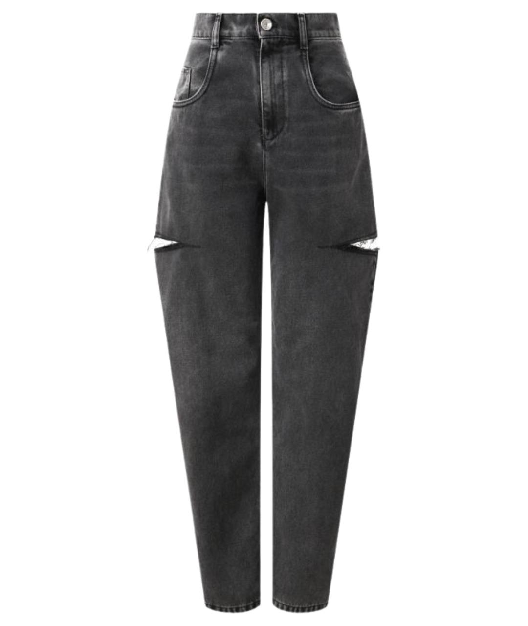 MAISON MARGIELA Черные хлопковые прямые джинсы, фото 1