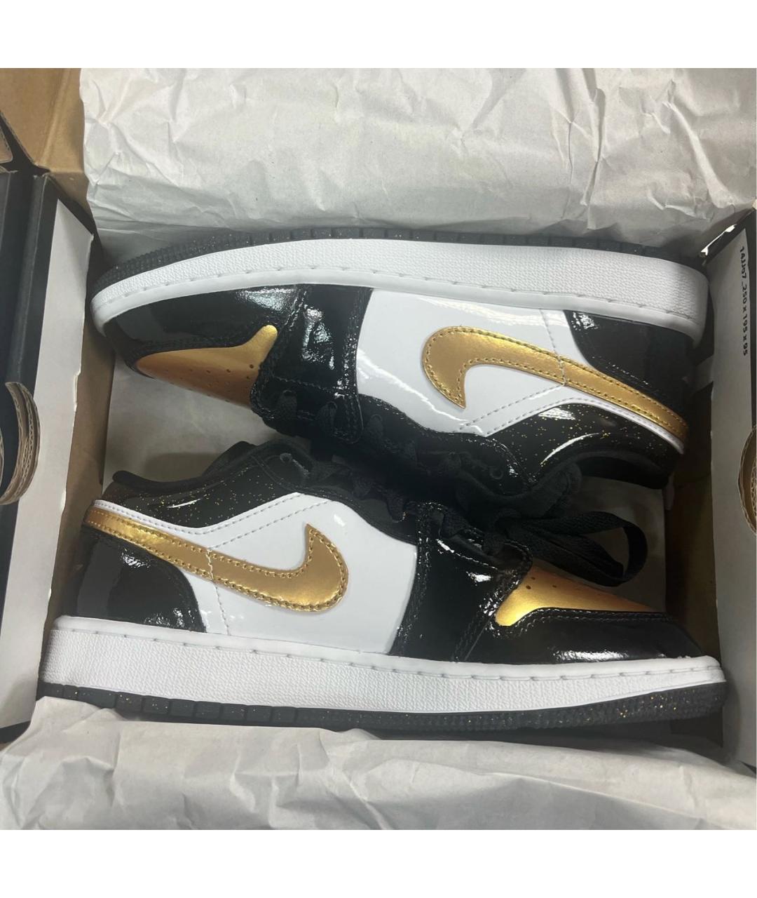 JORDAN Черные кроссовки из лакированной кожи, фото 4