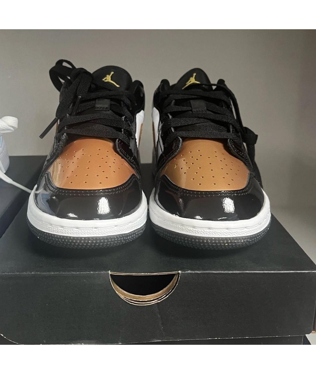 JORDAN Черные кроссовки из лакированной кожи, фото 2