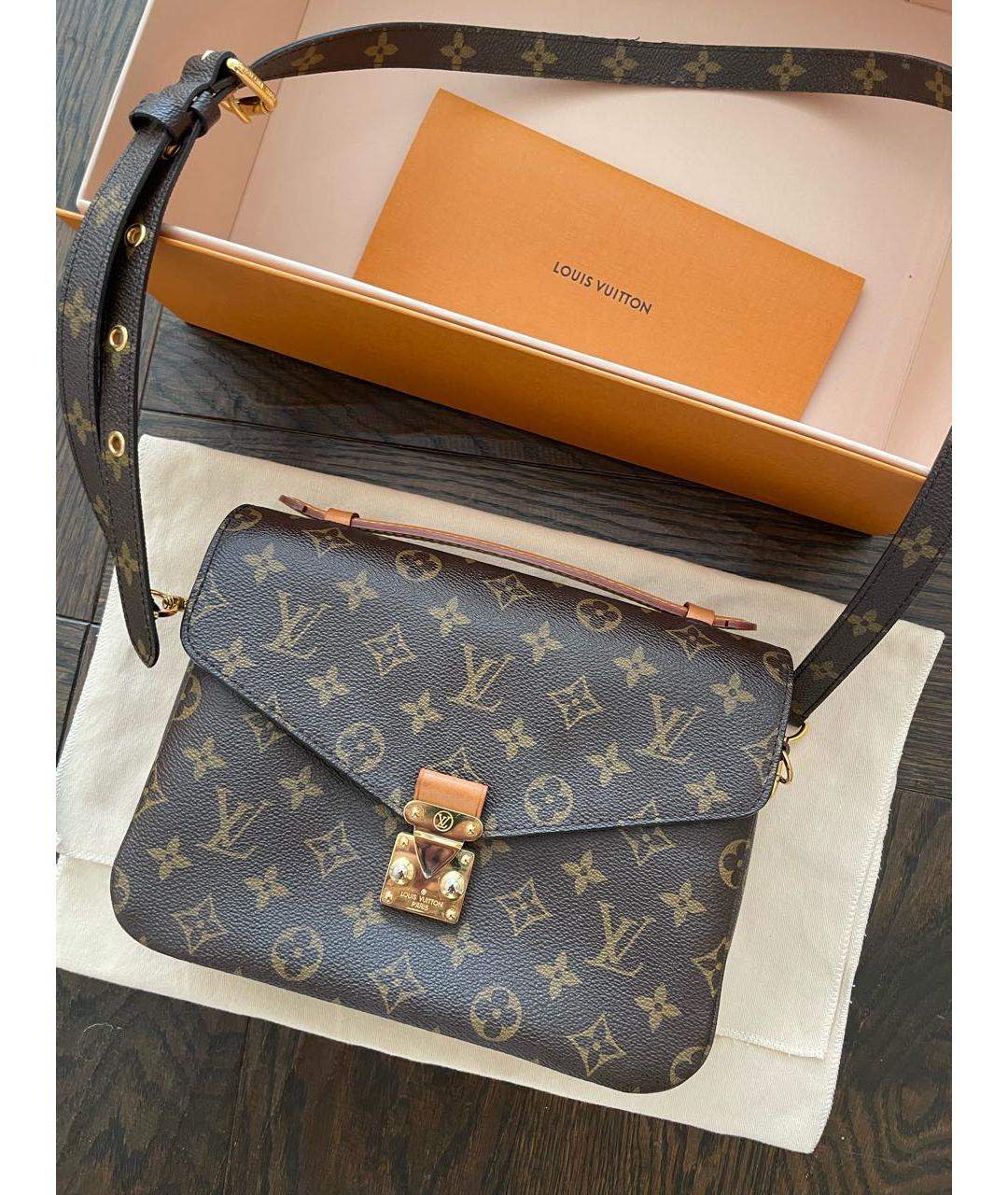 LOUIS VUITTON Коричневая сумка через плечо, фото 4