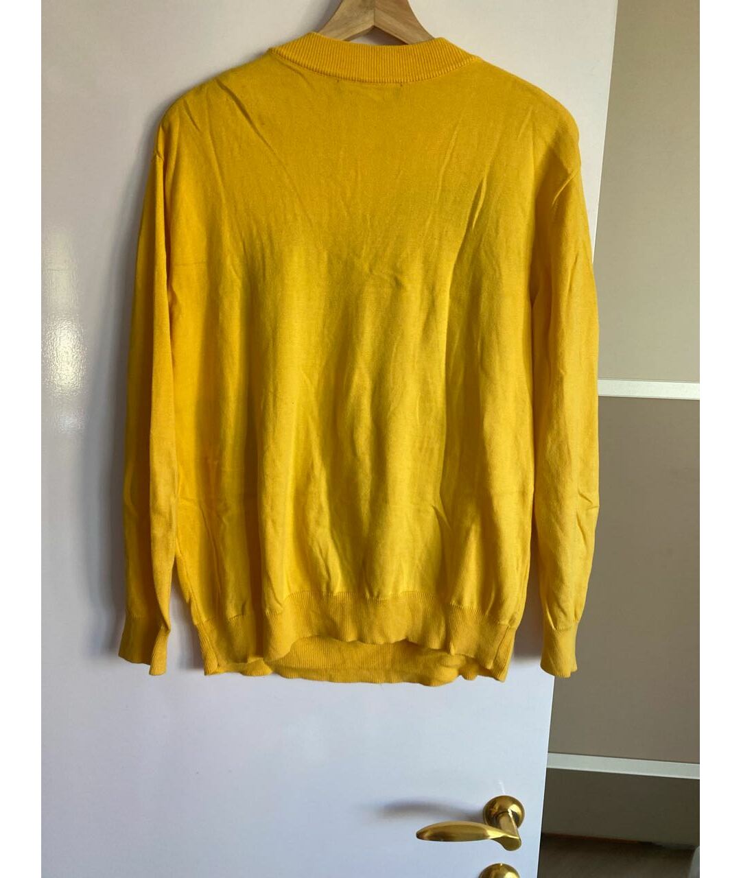 LOVE MOSCHINO Желтый хлопковый джемпер / свитер, фото 2