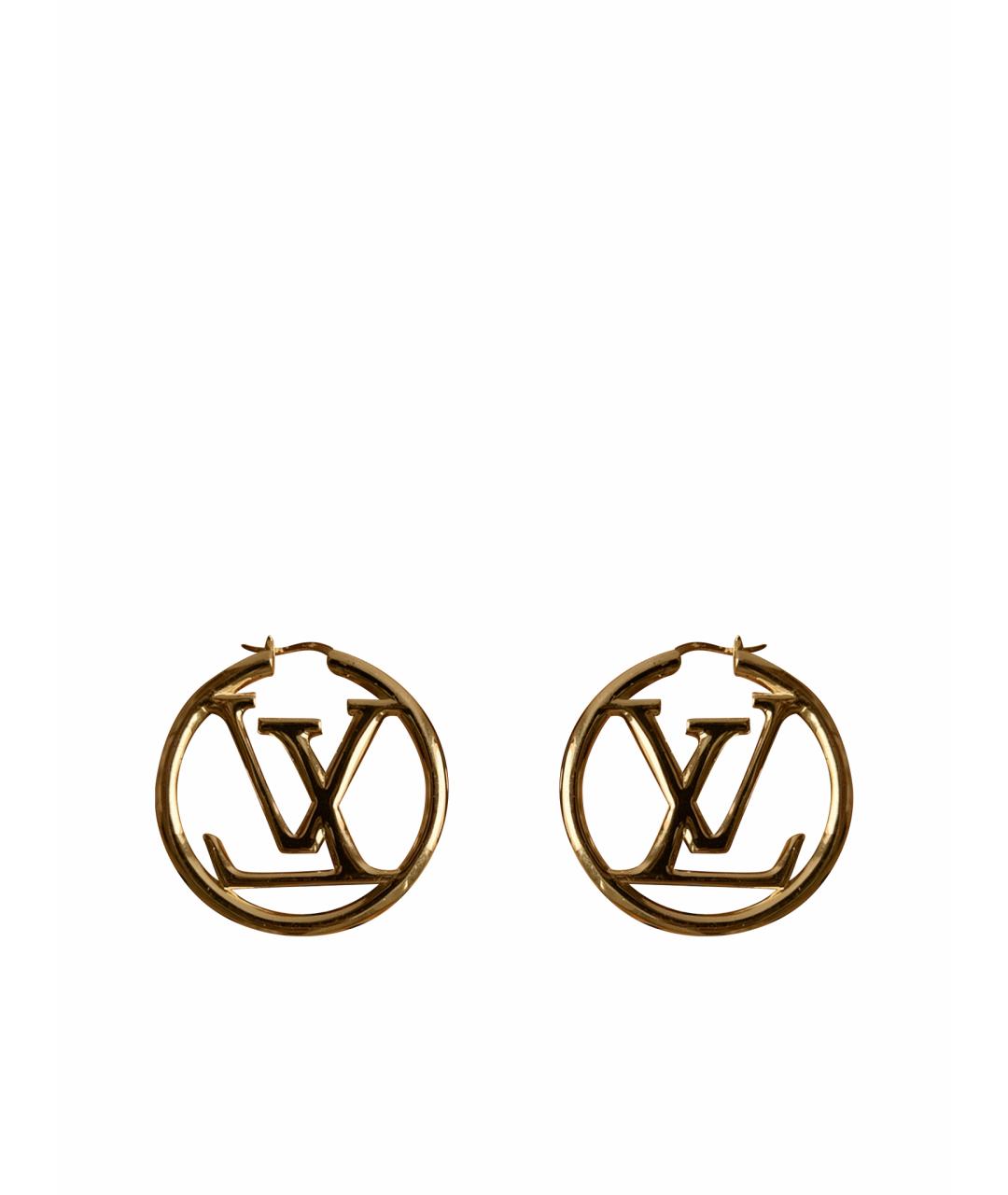 LOUIS VUITTON Золотые серьги, фото 1