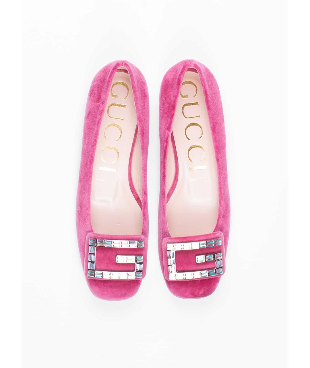 GUCCI Розовые балетки, фото 3