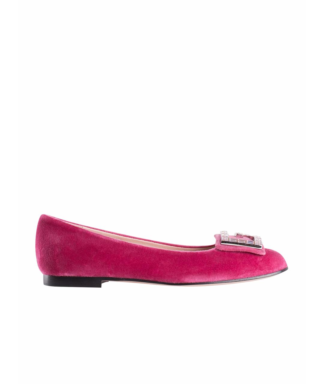 GUCCI Розовые балетки, фото 1