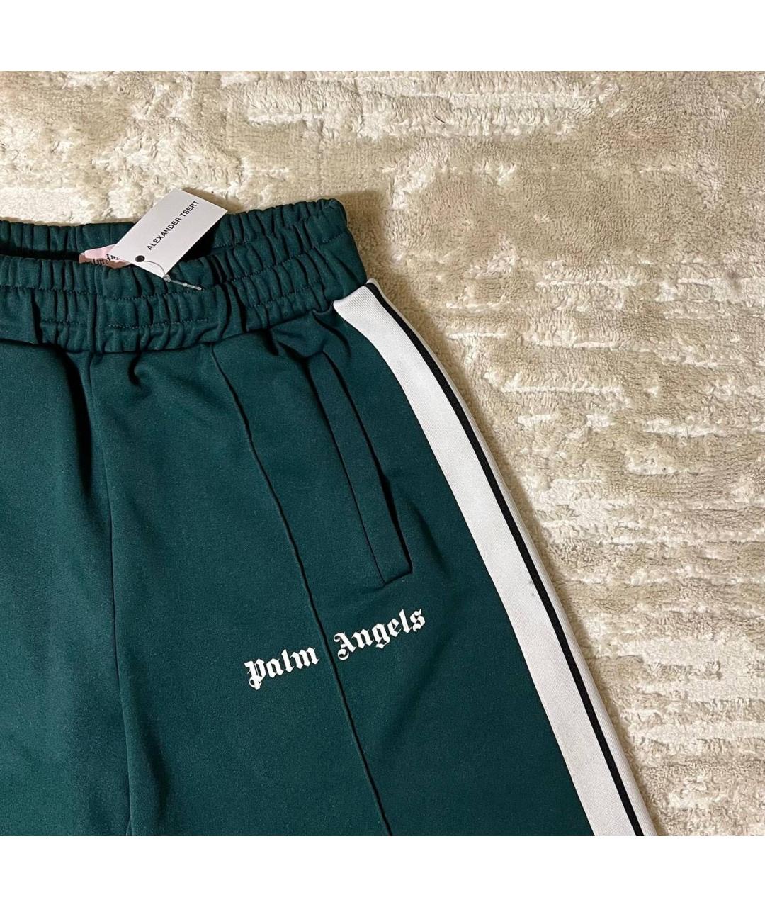 PALM ANGELS Зеленые синтетические шорты, фото 3