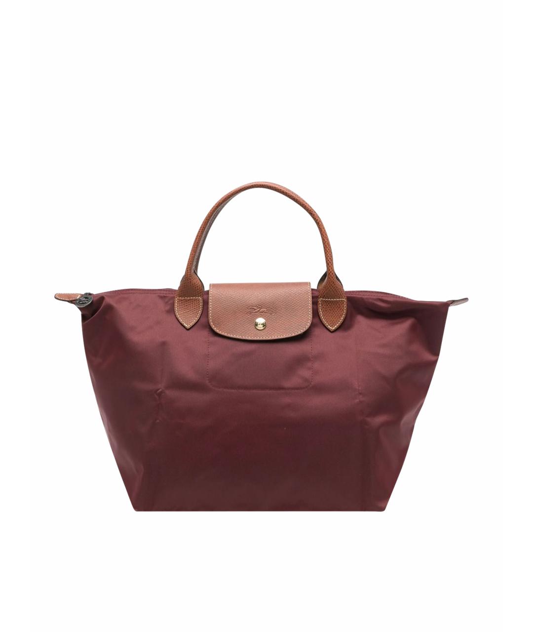 LONGCHAMP Бордовая сумка тоут, фото 1