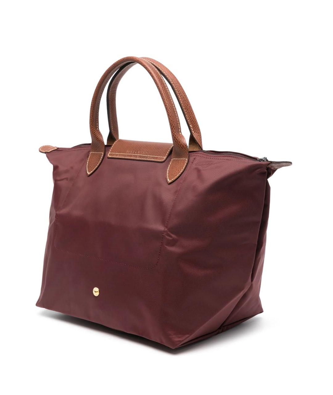 LONGCHAMP Бордовая сумка тоут, фото 3