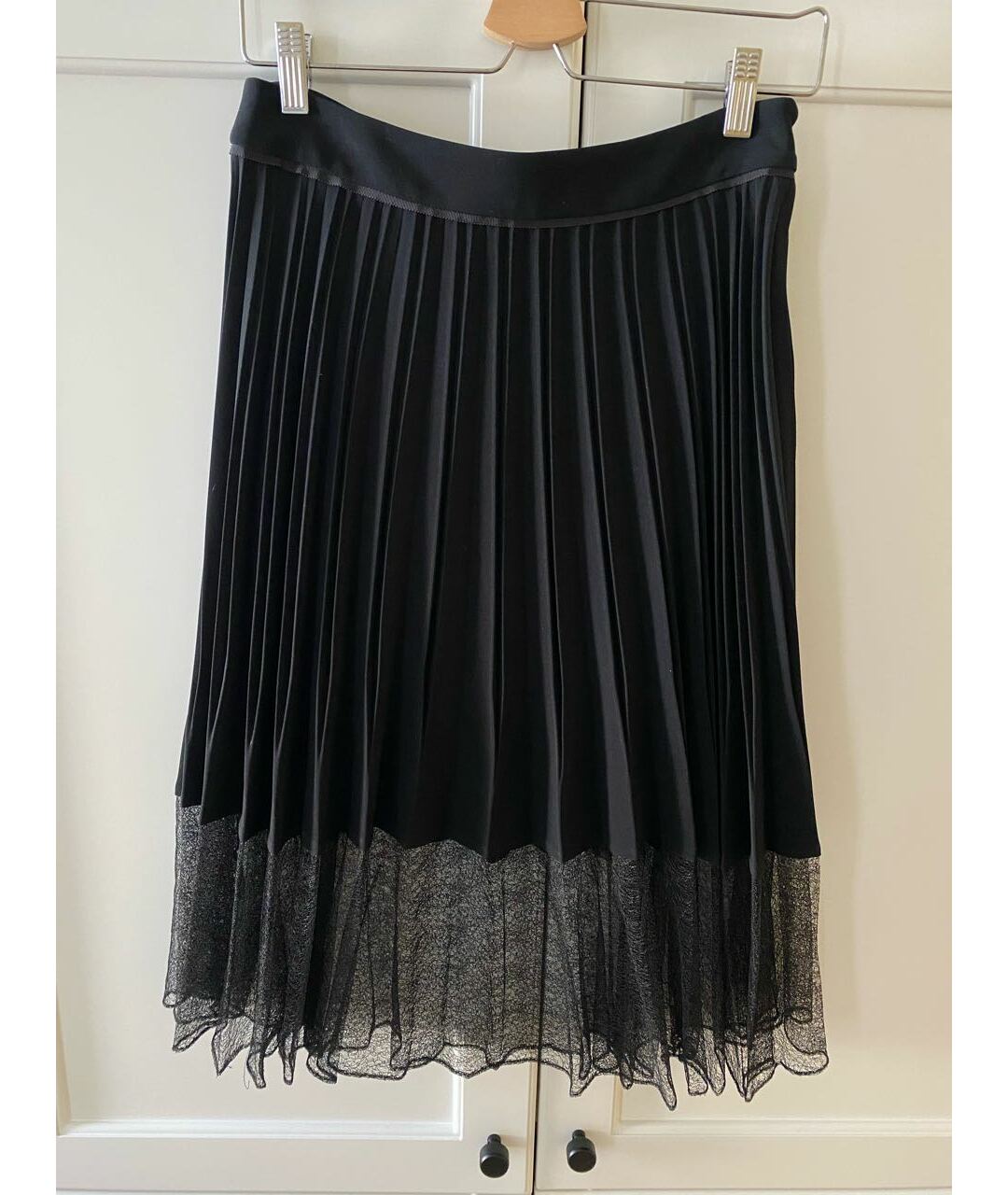 RAG&BONE Черная полиэстеровая юбка миди, фото 5