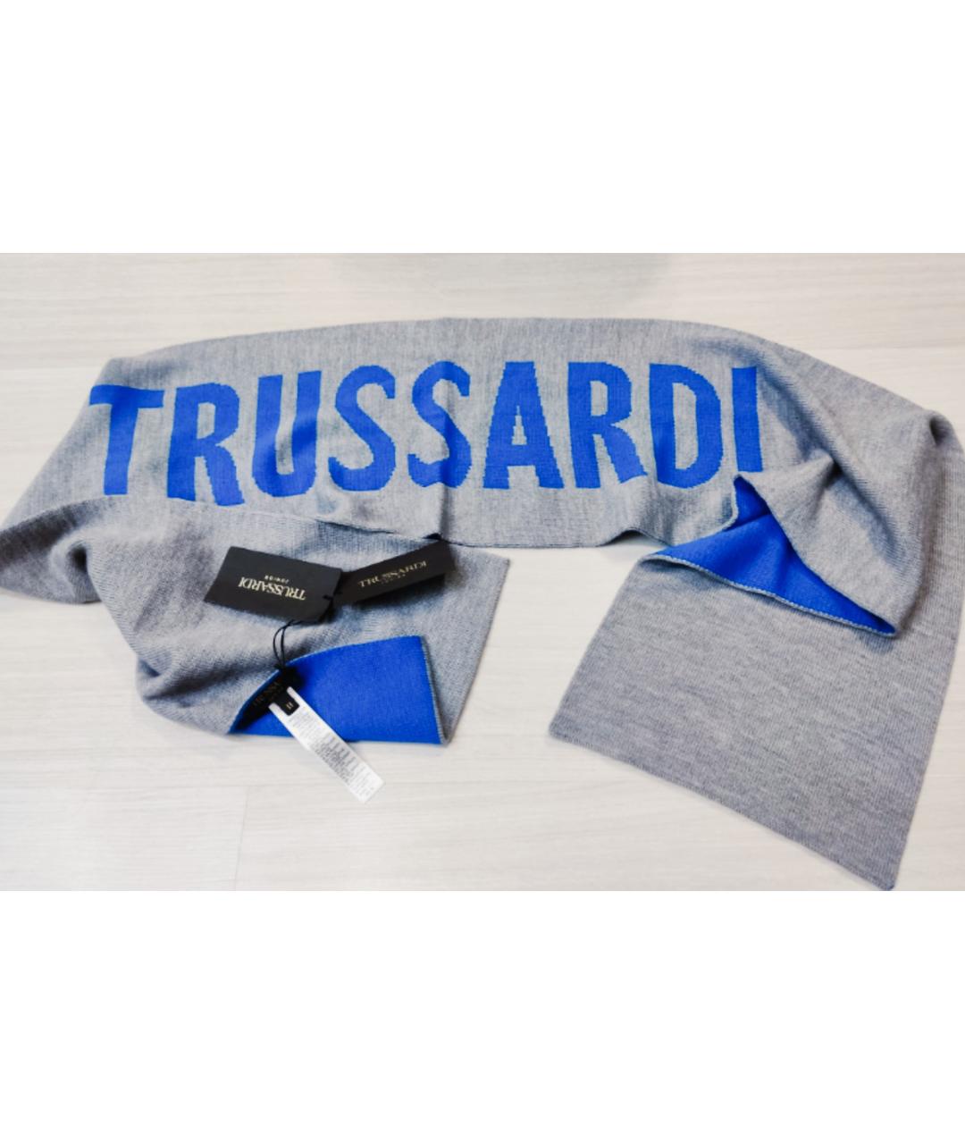 TRUSSARDI Мульти шерстяной шарф, фото 5