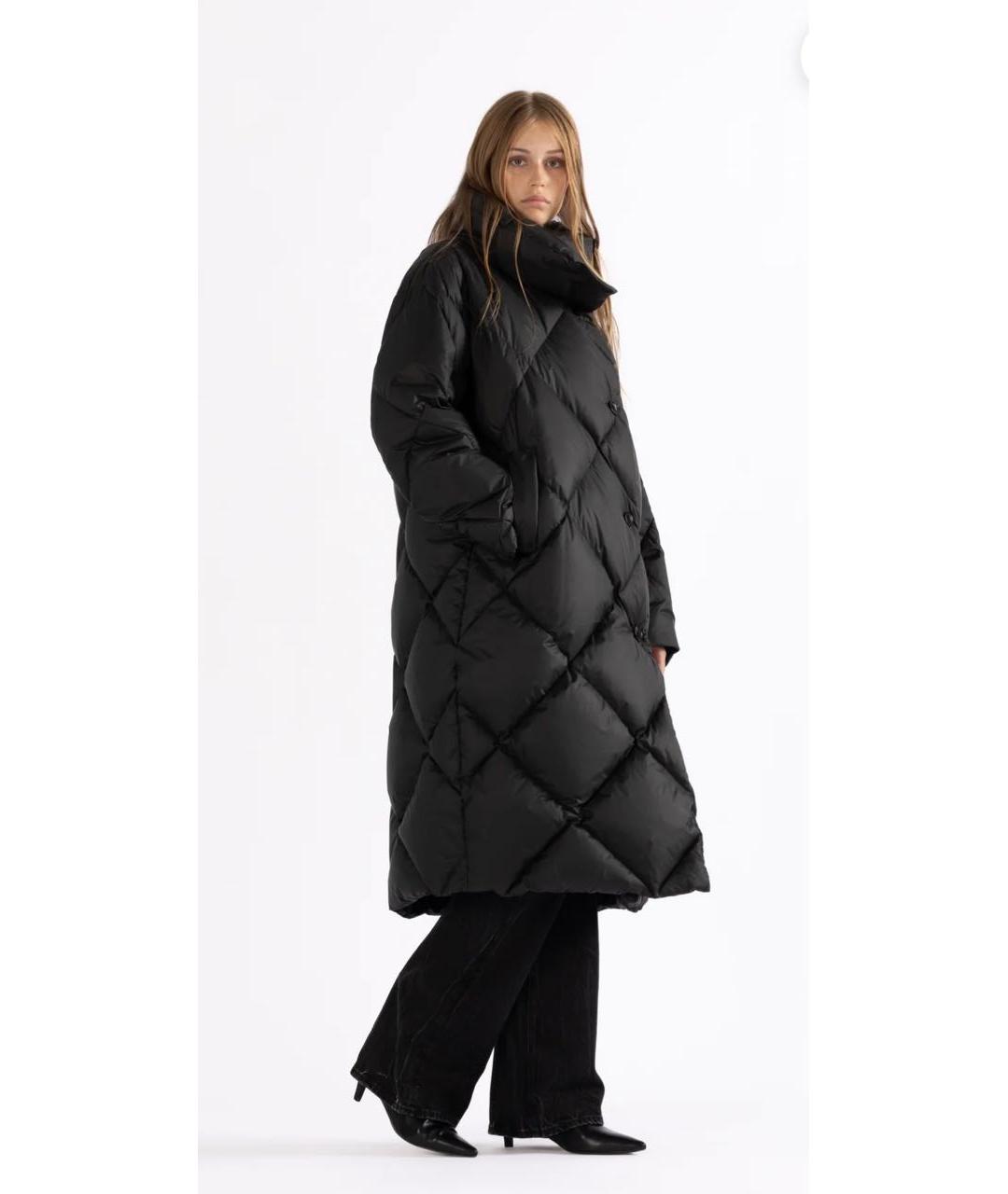 LEMPELIUS Черный полиэстеровый пуховик, фото 7
