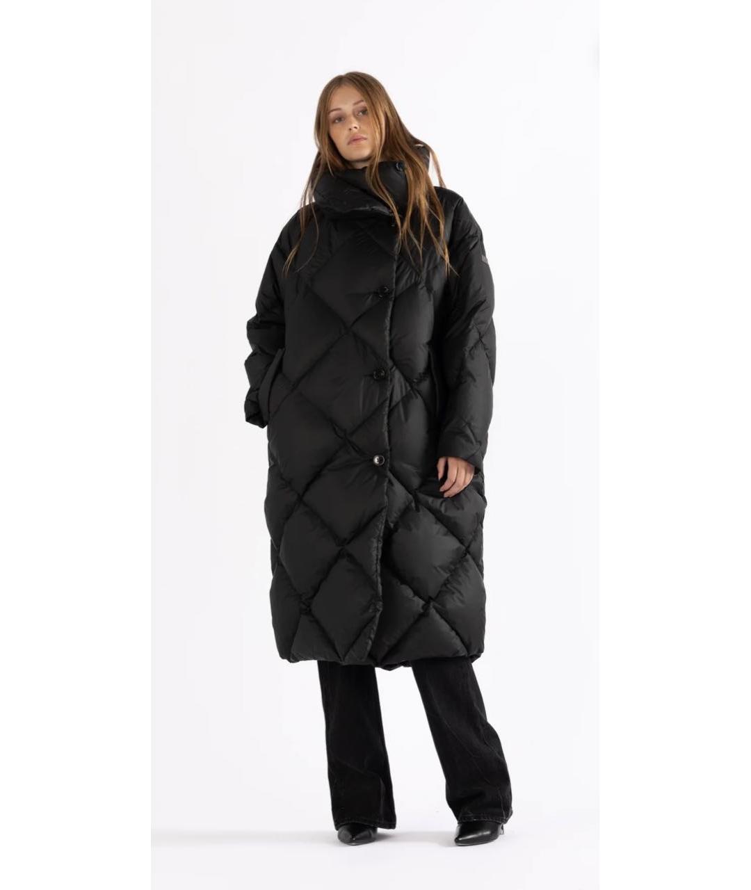 LEMPELIUS Черный полиэстеровый пуховик, фото 6