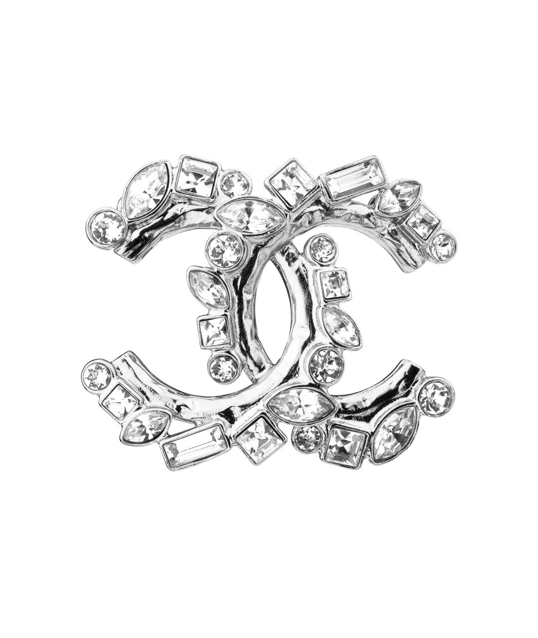 CHANEL Серебряная металлическая булавка / брошь, фото 1