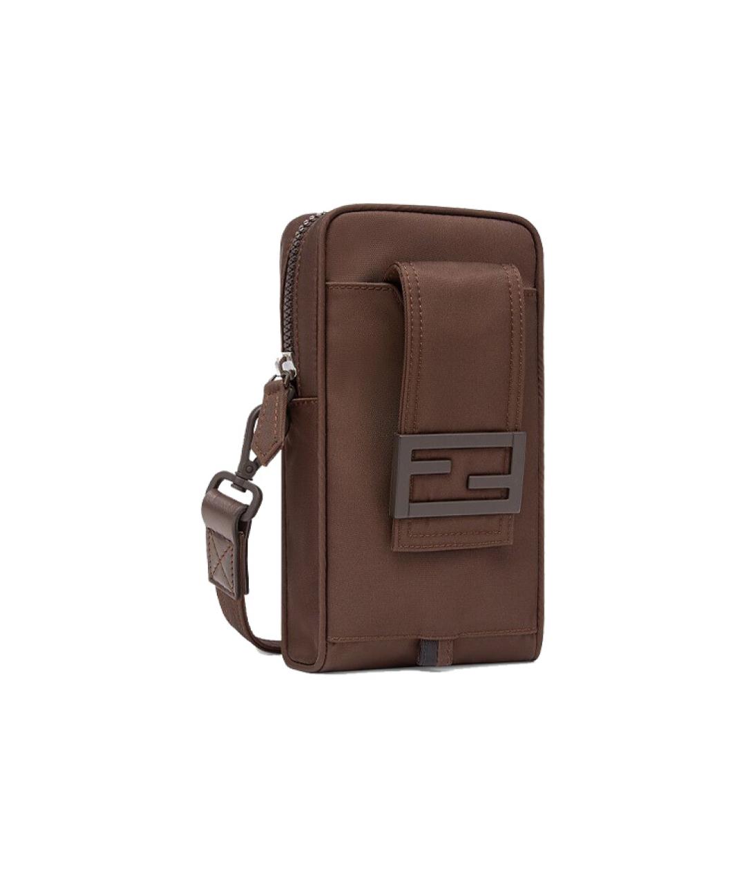 FENDI Коричневая сумка на плечо, фото 2