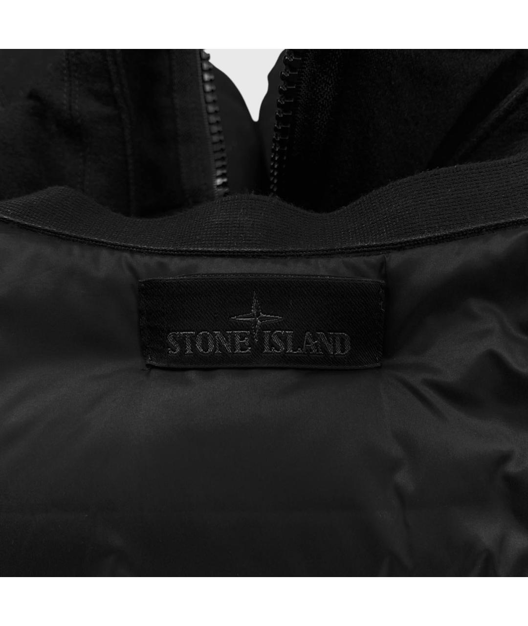 STONE ISLAND Черная шелковая куртка, фото 4