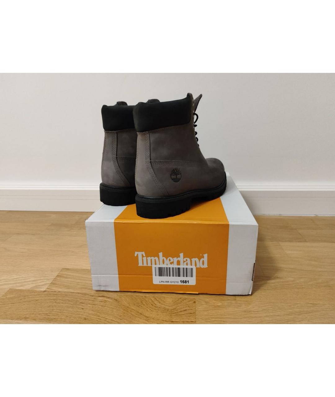 TIMBERLAND Серые нубуковые высокие ботинки, фото 4