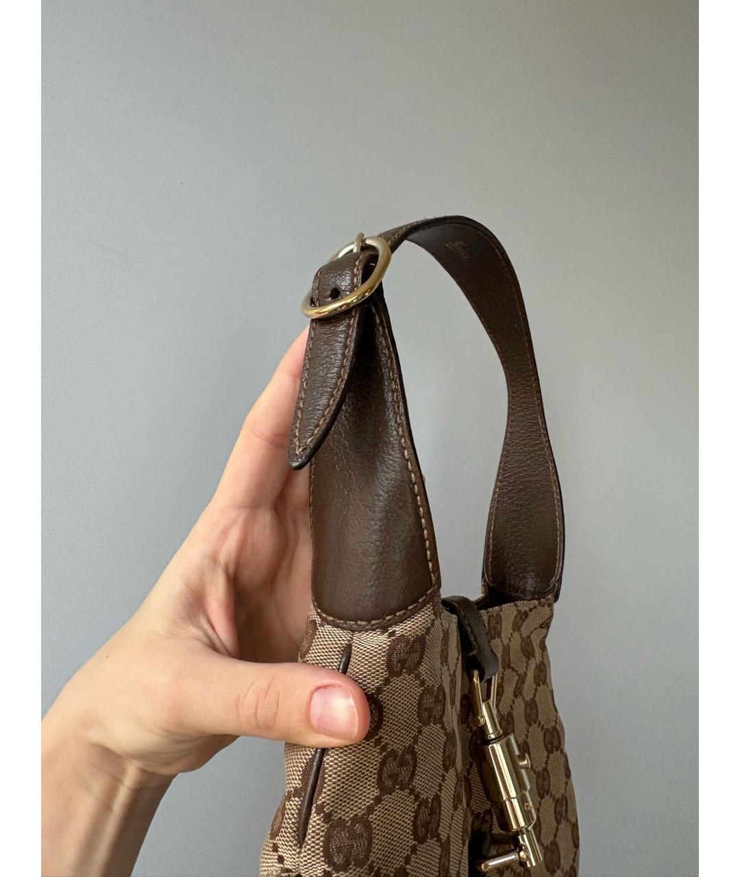 GUCCI Коричневая сумка с короткими ручками, фото 7