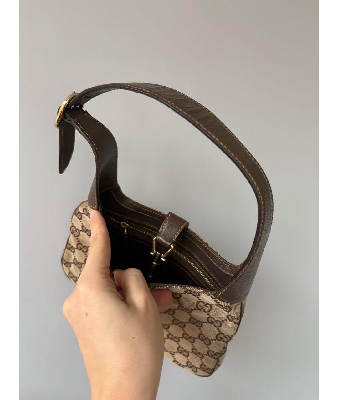 GUCCI Коричневая сумка с короткими ручками, фото 4
